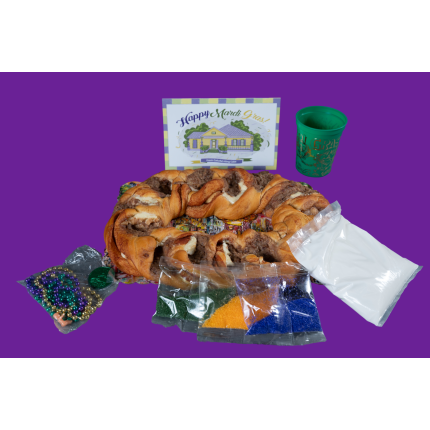 Praline Cream Cheese Filled King Cake