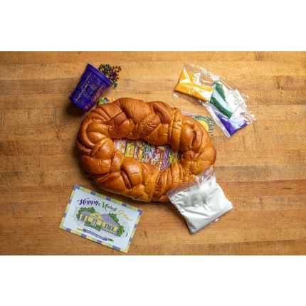 Traditional Mardi Gras King Cake